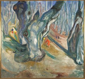 Elm Forest in Spring by Edvard Munch