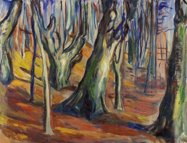 Elm Forest in Spring - view 1
