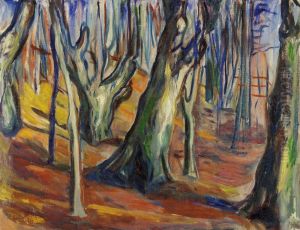 Elm Forest in Spring by Edvard Munch