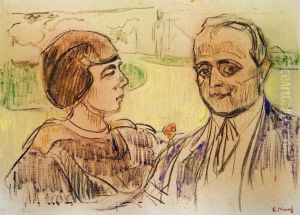 Elsa and Curt Glaser by Edvard Munch