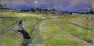 Evening by Edvard Munch