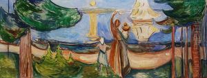 Farewell (The Freia Frieze III) by Edvard Munch