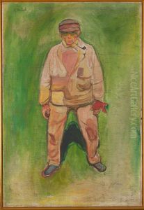 Fisherman on a Green Meadow