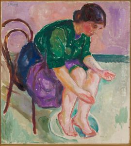 Footbath by Edvard Munch