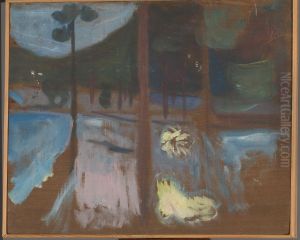 Forest Study by Edvard Munch