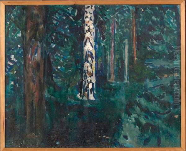 Forest with Birch Trunks - view 1