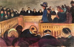 Foster Mothers in Court by Edvard Munch