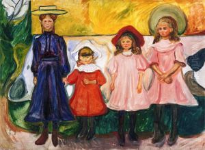 Four Girls in Asgardstrand by Edvard Munch