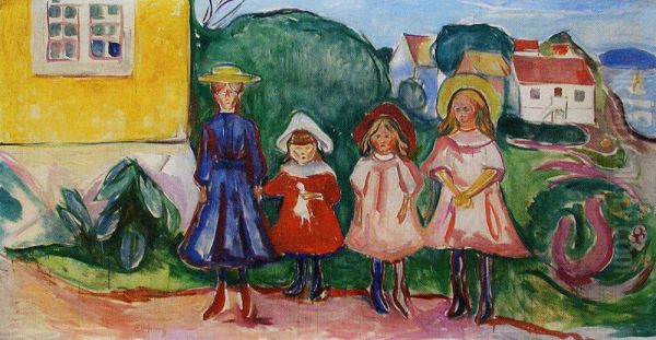 Four Girls in Asgardstrand (The Freia Frieze IX) - view 1