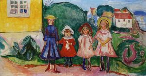 Four Girls in Asgardstrand (The Freia Frieze IX)