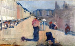 From Karl Johan by Edvard Munch