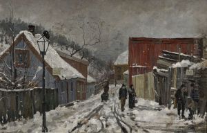 Fra Saxegardsgate by Edvard Munch