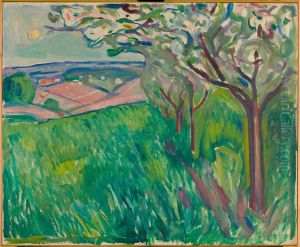 Fruit Trees in Blossom by Edvard Munch