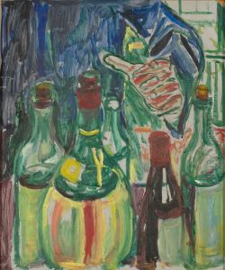 Hand Reaching out for Bottles by Edvard Munch