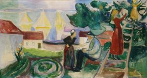 Harvesting the Tree (The Freia Frieze V) by Edvard Munch