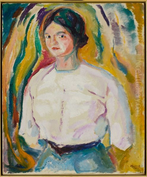 Ingeborg with her Arms behind her Back - view 1