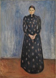 Inger in Black and Violet by Edvard Munch