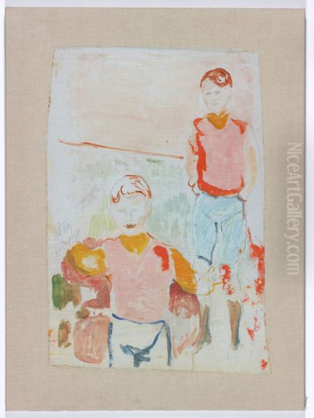 Two Boys. Johan Martin and Sten Stenersen - view 1