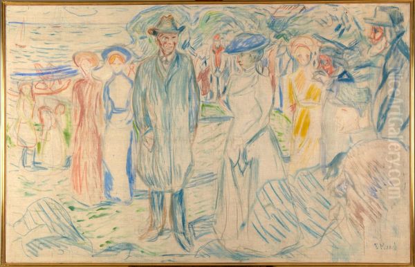 Jonas Lie with his Family - view 1