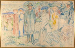 Jonas Lie with his Family by Edvard Munch