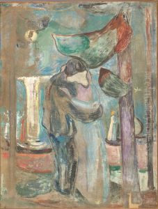 Kiss on the Beach by Edvard Munch