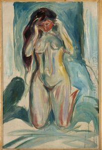 Kneeling Nude by Edvard Munch
