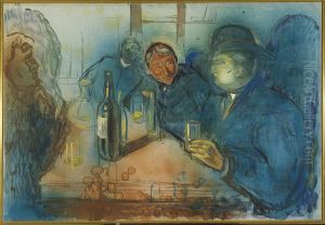 Kristiania Bohemians by Edvard Munch