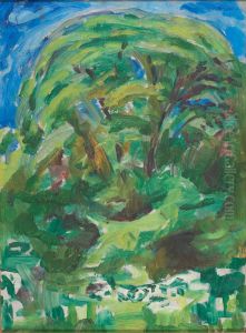 Large Deciduous Tree by Edvard Munch