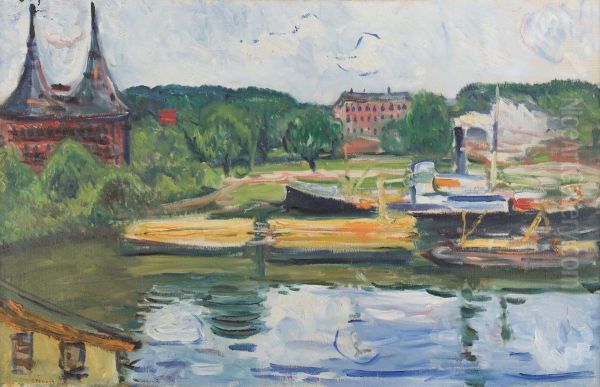 Lubecker Hafen mit Holstentor - view 1