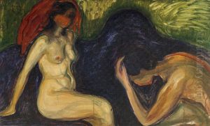 Man and Woman by Edvard Munch