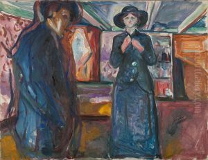 Man and Woman by Edvard Munch