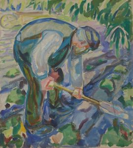 Man Digging by Edvard Munch