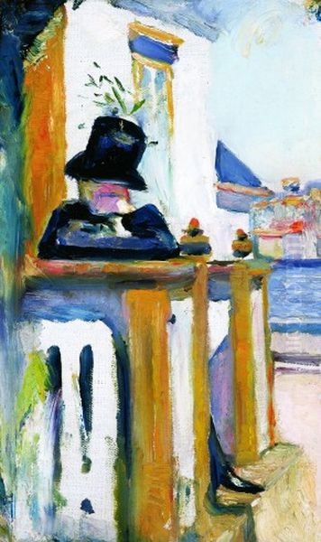 Man on the Veranda - view 1