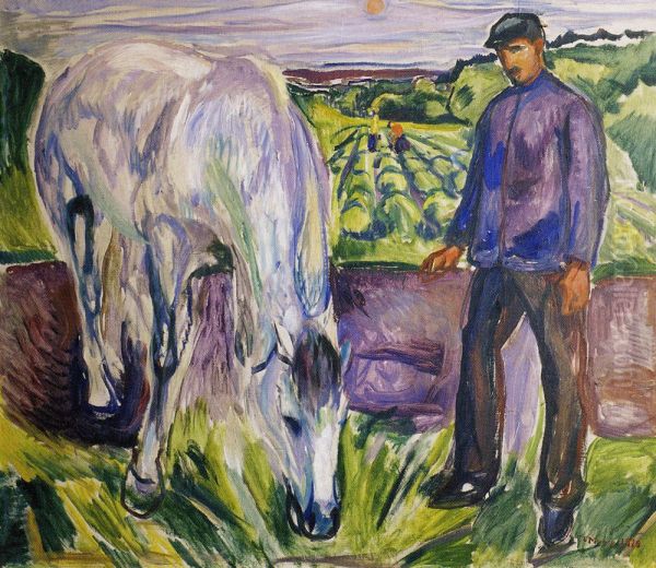 Mann mit Pferd - view 1