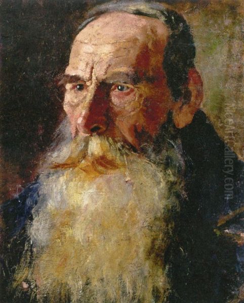Man's Head with Beard - view 1