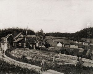 Maridalsveien in Nydalen by Edvard Munch