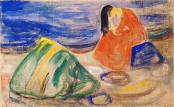 Melancholy (also known as Weeping Woman on the Beach) - view 1