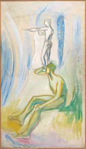 Men Turning towards the Sun by Edvard Munch