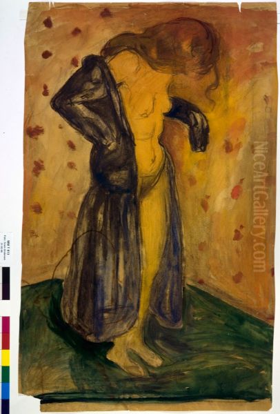 Modell in Dressing Gown - view 1