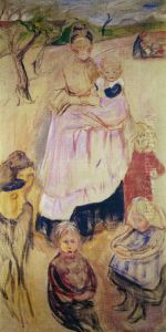 Mother with Children, Thuringen by Edvard Munch