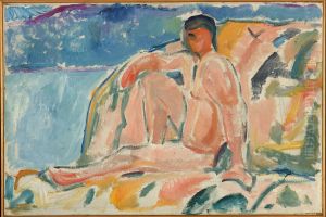 Naked Man on Rock