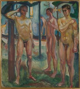 Naked Men in Landscape