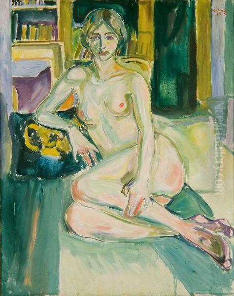 Nude, Sitting on the Couch - view 1