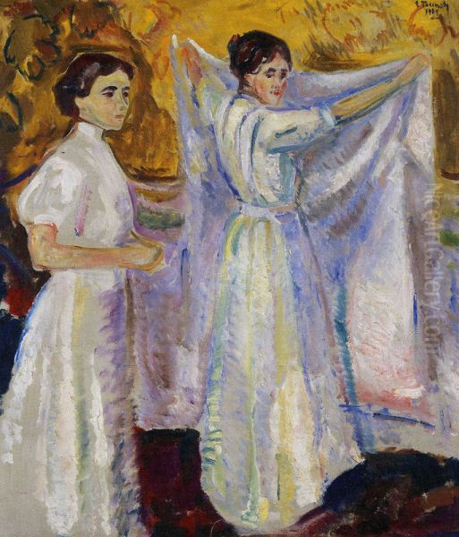 Nurses Holding a Sheet - view 1