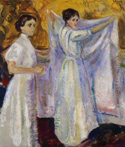 Nurses Holding a Sheet