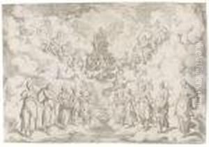 Scenografia Teatrale: L'armonia Delle Sfere - Buhnenbild: Harmonie Der Spharen by Agostino Carracci