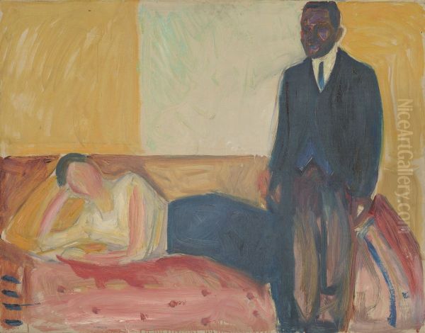 Reclining Woman and Standing Man - view 1