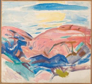 Red Rocks by Edvard Munch