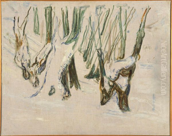 Rugged Trunks in Snow - view 1