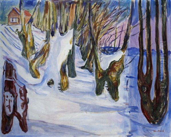 Rugged Trunks in Snow - view 1